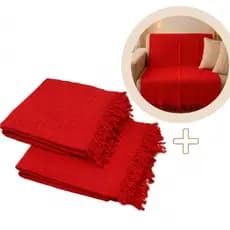Kit 2 Mantas Para Sofá Capa Protetora de Sofá 2.10 x 1.20  Algodão Luxuosa