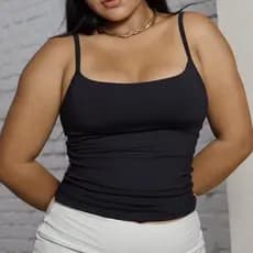 Regata Alça Fina Fitness Blusa Feminino Liso Poliamida Tank Top Slim Camiseta Academia Verão