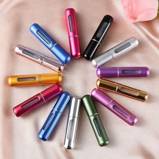 KIT 1/3/5 Peças Mini Frascos Spray Porta Perfume Recarregáveis 5ml - Pronta Entrega - WL
