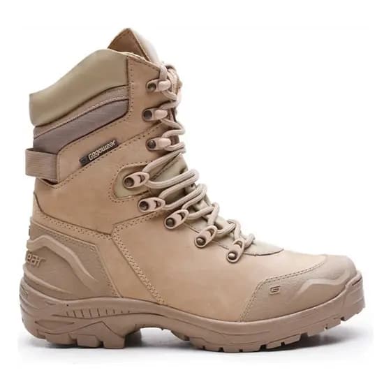 Bota de Couro Masculina Coturno Bope Militar de Segurança Epi C.a Gogowear Motociclista Trilhas