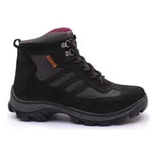 Bota De Segurança Feminina Gogowear Epi Ca Couro Bico Pvc Ruger Preto
