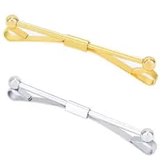 Pescoço Ângulo Pin tie Clipe Vara Em Estoque Cobre Prata Ouro De Colarinho collar bar Lapela