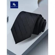 Gravata masculina casamento acessórios de gravação mista gravata terno Formal de negócios listras pretas sem nó terno camisa gravata Casual