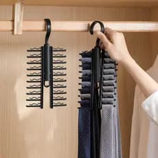 Rack de armazenamento de gravata cinto de armazenamento doméstico multifuncional organizador de gravata ferramenta útil cachecol lenço de seda Multi-grade cabide de gravata borboleta