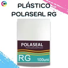 Plástico Para Plastificação Polaseal RG Folha 80x111mm 100 Un Transparente Escritório Documentos