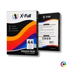 Plástico Plastificação Polaseal A4 250 Micras X-FULL 100 Folhas Duplas Transparente Documentos Fotos