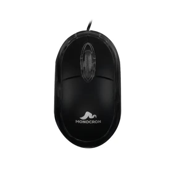 Mouse preto USB Barato Confortável Ideal Escritório Fácil Conexão Óptico Preciso Uso Diário