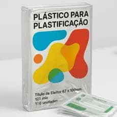 Plástico de Plastificação Polaseal 100 Un 0.05mm 67x100mm Título Eleitor CPF Transparente Premium