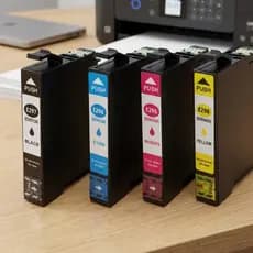 Kit com 4 Cartuchos Compatível Epson Cor T296 T297 Xp231 Xp241 Xp431 Xp441 Impressora Escritório