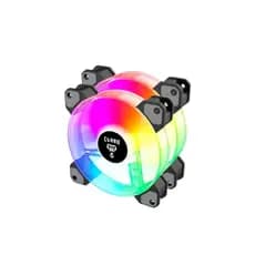 Kit com 2 Coolers Fan VEX ARGB 120mm 15 LEDS Forte Silencioso Alto Desempenho Computador Gamer Novo