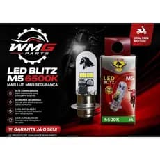 Lâmpada LED M5 Super branca 6500k STALLION -  Biz 100/125, Pop 100, NXR Bros, Neo, Crypton - 100%  Original