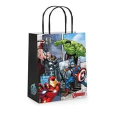 10 Sacolas de Papel para Lembrancinha de Festa de Aniversário Vingadores