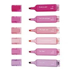 Marca Texto Leonora Pink Vibes com 6