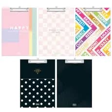 Prancheta A4 Tilibra linhas Happy, Soho, Be Nice, West Village e Zip