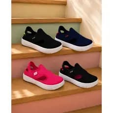 Tênis Casual Menino Menina Moda Passeio Escolar Preto Marinho Pink Voltas Aulas Macio Conforto Sola Caixa