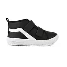 Tênis Casual Coturno Cano Alto bota  Menino e Menina Preto Rosa