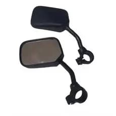Espelho Retrovisor Curto Retangular Para Bicicleta / Bike Passeio, Lazer ou Trilha