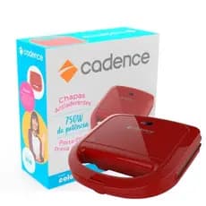 Sanduicheira Toast E Grill Cadence 750W Vermelha - SAN261 - 110V Potência: 750W.