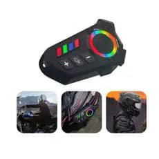 Intercomunicador Bluetooth V10 para Capacete de Moto - Intercomunicador De Capacete Fone De Ouvido Sem Fio Bluetooth