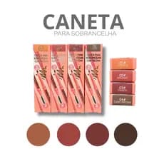 Caneta para Sobrancelha com Escova | Preenche, Define e Corrige | Make Natural e Duradoura