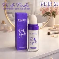 Pó de Fada Iluminador Aplicador Efeito Glow Instantâneo Rosto Corpo Micropartículas Brilho