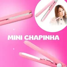 Mini Chapinha Portátil Make Time 110V – Prancha de Cabelo Alisadora Rápida Viagem Bolsa Beauty