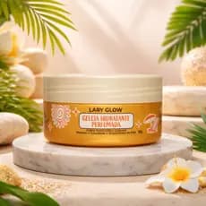 Geleia Hidratante Perfumada Lary Glow Iluminador Corporal Brilho Pele Radiante para o Carnaval 2026