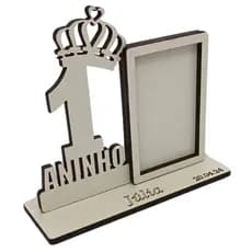 kit 25 Lembrancinha Aniversário 1 Ano Personalizada Lembrança Aniversário 1 Aninho Mini Porta-Retrato para fotos 6x4cm