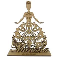 Kit 10 centro de mesa lembrança aniversário 15 anos debutante enfeite personalizado mdf cru 15cm