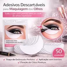 Adesivo para Eyeliner Sem Borrar 50 Unidades – Traço Perfeito e Simétrico