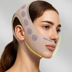 Faixa Modeladora Facial, Cinta Levantadora Queixo e Bochechas,  Anti Rugas e Cuidados com a Pele