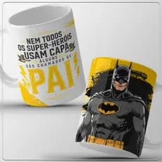Caneca Porcelana Pai Herói  presente personalizado presente dia dos pais