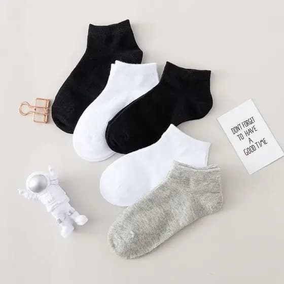 Meia Infantil Soquete Unissex Conforto e Qualidade 2 a 10 Anos Kit 12 pares