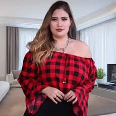 BLUSA CIGANA XADREZ FEMININA MANGA LONGA FLARE ROUPA FESTA JUNINA SAO JOAO