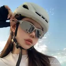 Novos óculos de sol polarizados vintage para mulheres, estilo esportivo, óculos à prova de vento para ciclismo, óculos d