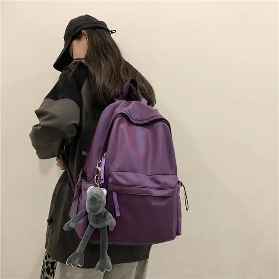 Mochila versátil, mochila de viagem elegante e de grande capacidade, bolsa para laptop simples e estilosa, mochila escol