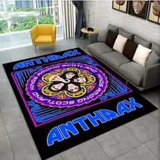 A-Antifrax Banda Impresso Tapete Sala De Estar Quarto Decoração Cozinha Banheiro Antiderrapante Porta Presente Aniversár