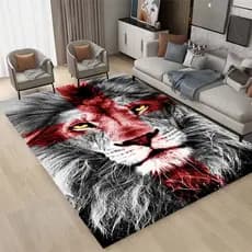 Tapete De Leão , Cruzado Para Sala De Estar Decoração De Quarto Rastejante Antiderrapante De Cozinha E Banheiro