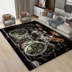 Prateleiras 3D , Tapete De Tambor , Sala De Estar Grande , Quarto , Sofá , Decoração De Porta Antiderrapante Infantil
