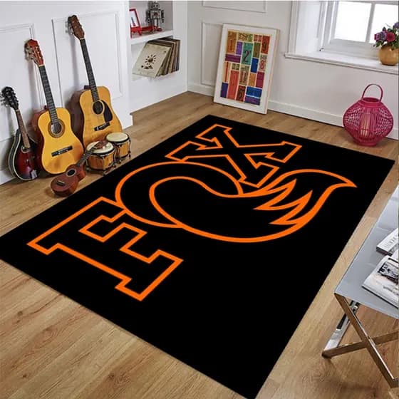 Tapete Estampado Com Logotipo F-FOX , Decorativo Para Sala De Estar E Quarto Antiderrapante Cozinha Banheiro De Porta