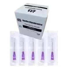 Agulha Descartável 20x0,55 (24g) Roxa Caixa C/100 - Wiltex