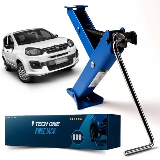 Macaco Sanfona Joelho 600kg Automotivo De Ferro Para Troca De Pneu Levantar Carro Com Manivela Fixa