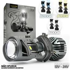 Lampada Projetor H4 Led 9200 Lumens Chip Csp Alto Brilho Farol Automotivo 360 Graus IP67 12V 24V