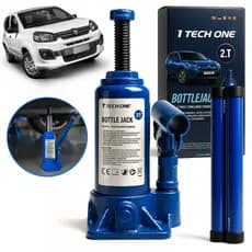 Macaco Hidraulico Garrafa 2 Toneladas 2T Tech One Macaco De Carro Para Levantar Carro Automotivo