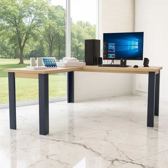 Mesa Gamer 1,10x1,10 Em L Multiuso Organizadora