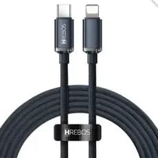 Cabo Carregador Para iPhone USB C Tipo C Lightning 100w Turbo Longo Grande Cumprido 2 Metros Para iPhone Carregamento Rápido Reforçado Metal Nylon Resistente Smartphone Celular Compartível iPhone 14 Abaixo