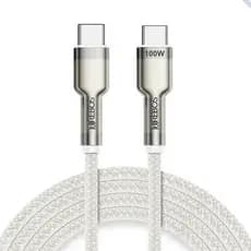 Cabo USB C Carregador Celular 2 Metros Longo Cumprido Turbo 100w Reforçado Nylon USB C Tipo C Dados Rápido Type C USBC