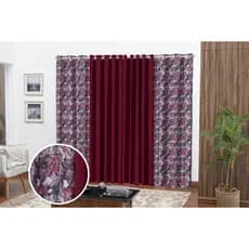 Cortina Florata 4,00M X 2,20M  Para Janela, Sala, Quarto, Escritório, Decoração