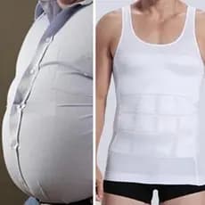 slim fit regata masculino colete redutor medidas cinta modeladora corretor postura some barriga cor branca não marca