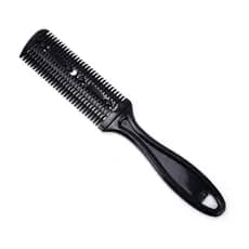 pente com navalha aparador cortador de cabelo com lamina inclusa corta cabelo desfia tira volume